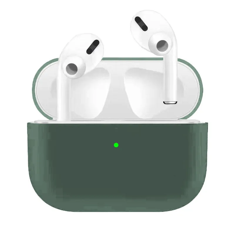 Чехол из жидкого силикона для беспроводных наушников Airpods Pro чехол Air Pods защитный