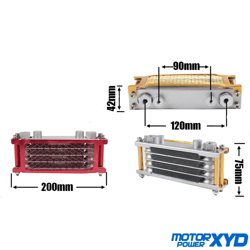 Охлаждающий радиатор для мотоцикла комплект масляного радиатора 50 70 90 110 125 140cc