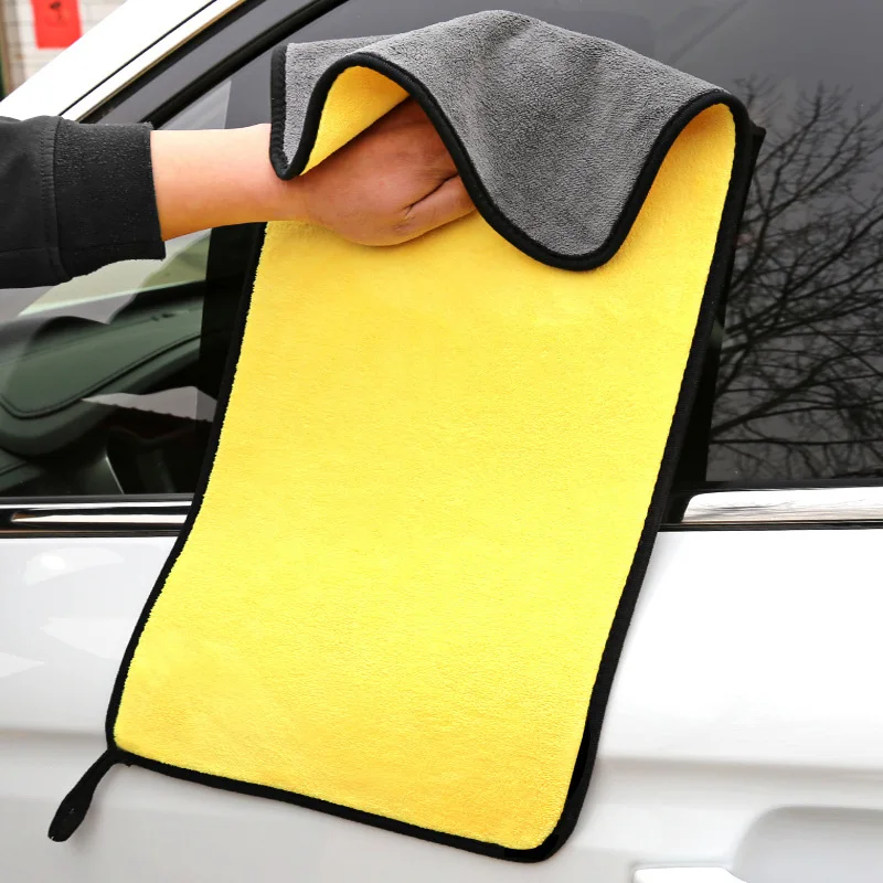 

1pc Car Wash Drying Microfiber Towel Soft Coral Fleece High Quality Absorbent Cleaning Towels Car Care Cloth 30x40cm/30x60cm