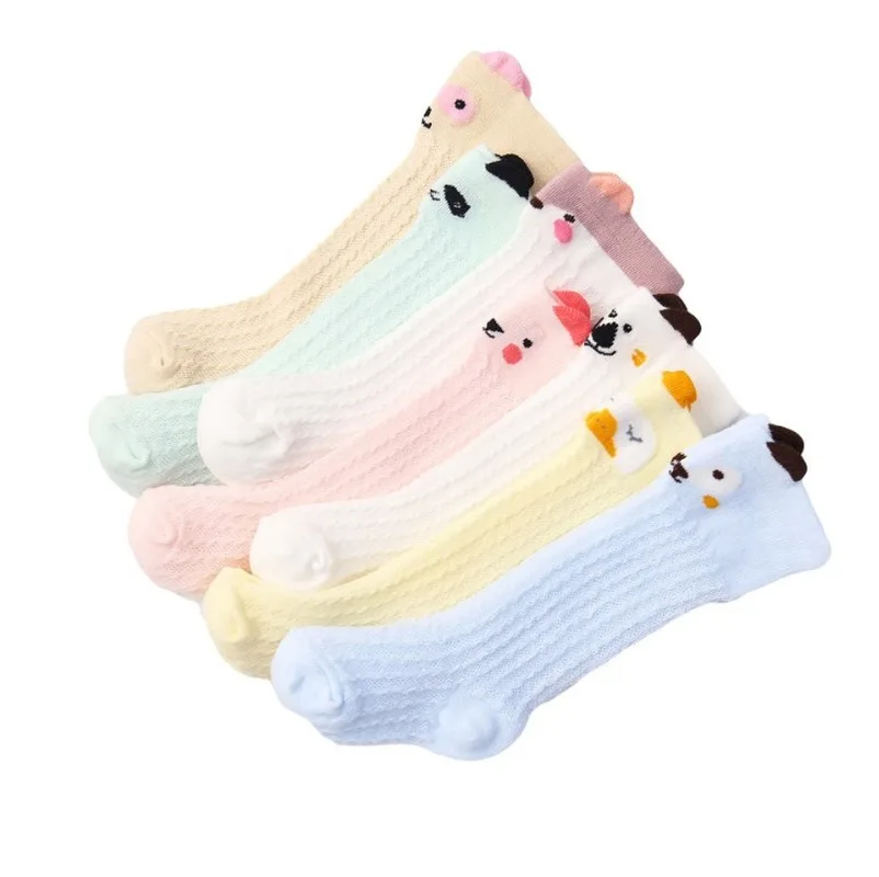 

Cartoon Cute Kids Cotton Socks Bear Animal Baby Cotton Socks Knee High Long Leg Warmers Socks Boy Girl Children Socks 0-3 Years