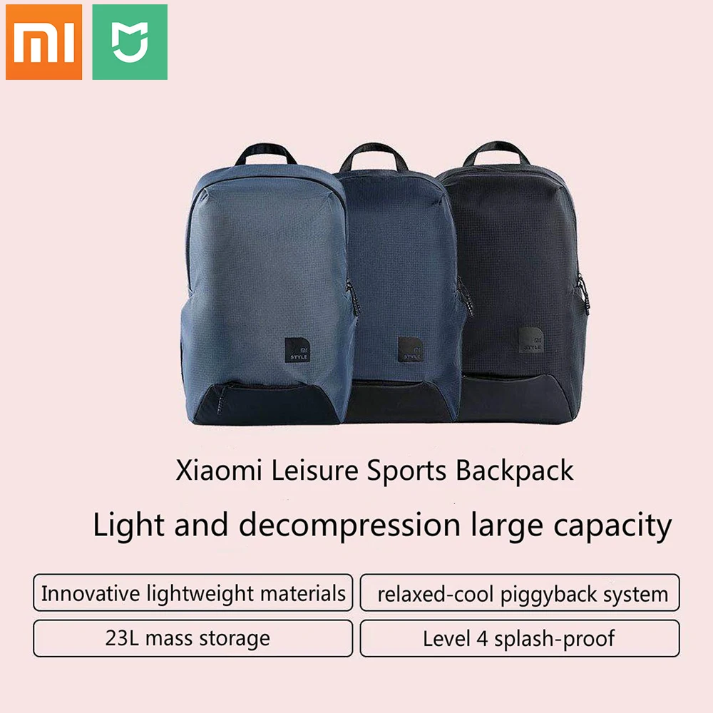 Оригинальная водонепроницаемая сумка для ноутбука Xiaomi mi 15 6 дюймов 23L полиэстер
