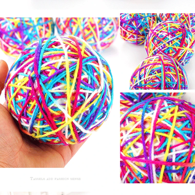 Игрушка для кошек большой шерстяной фотошар 9 см игрушка с царапинами котят