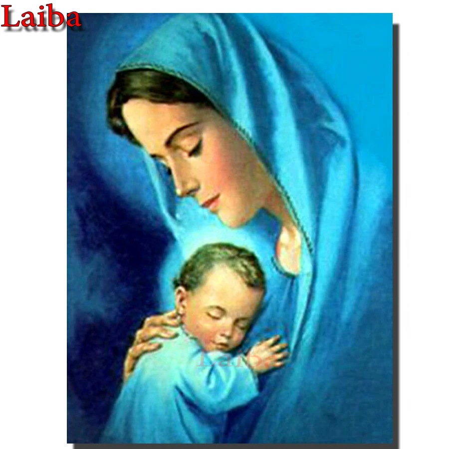 

Алмазная мозаика для мамы и ребенка, полностью квадратная/круглая, сделай сам, вышивка крестом, стразы