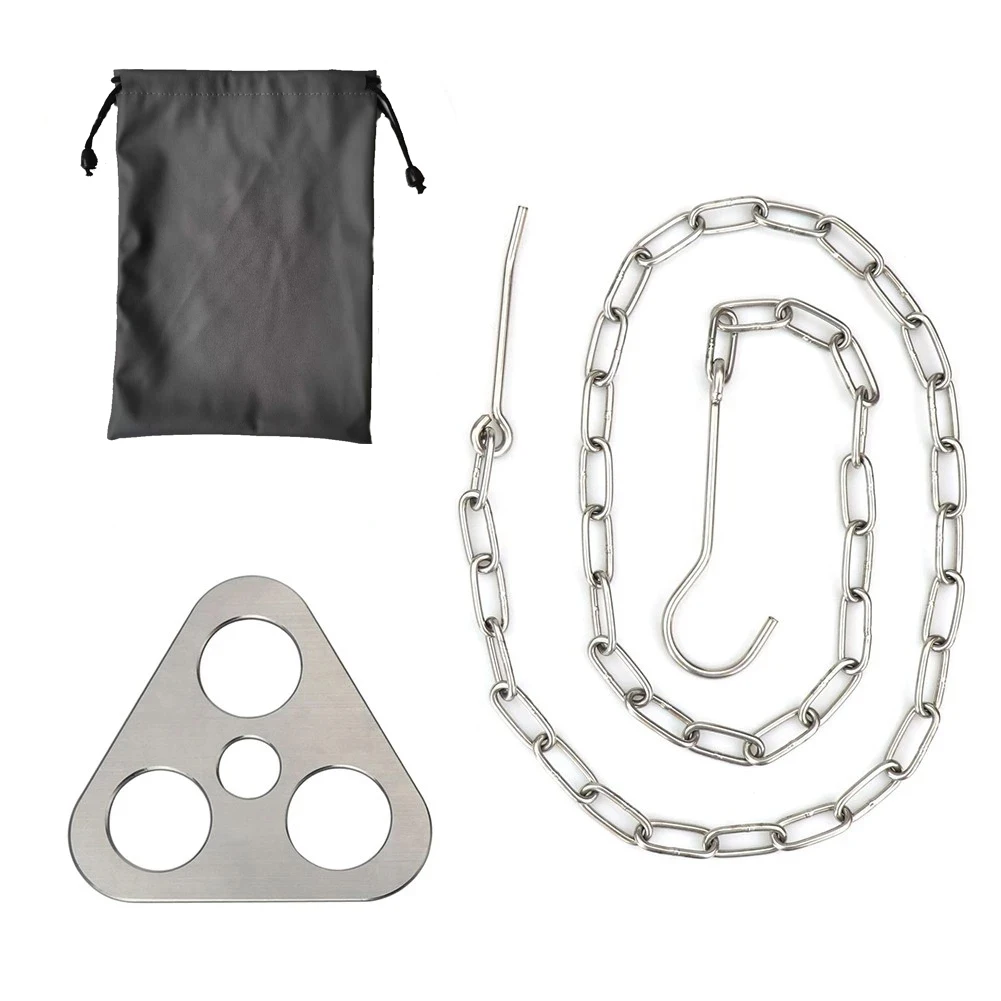 

Camping Tripod Grill Board Campfire Grill Tripod Cooking Lantern Tripod Hanger Turn Branches into Campfire Tripod for Camping