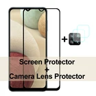Защитная пленка для экрана 2 шт. для Samsung Galaxy A12 стекло M21 A21S A31 A41 M31 A71 закаленное стекло Защита для объектива камеры пленка для Samsung A12