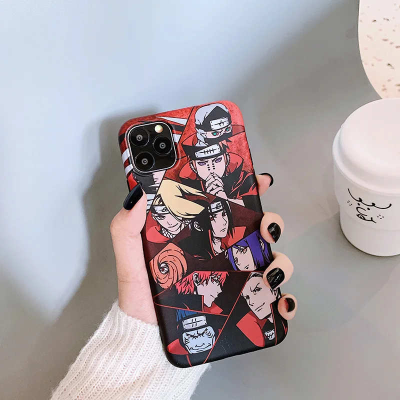 

Cartoon Anime Naruto Mobile Phone Case For iphone 12 Pro Max Mini 11 Pro Xs Max 8 7 6 6s Plus Se 2021 Frosted Anti-fall Cover