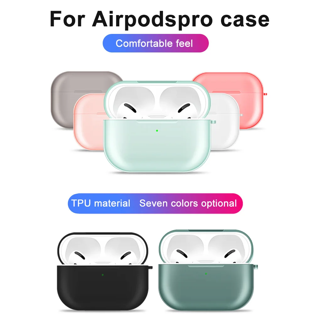 Силиконовый чехол для Airpods Pro прозрачный беспроводного Bluetooth-наушников