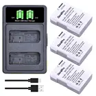 3 шт. x 1200 мАч EN-EL14 EL14 EL14a аккумулятор + светодиодное Зарядное устройство USB для Nikon D5600,D5500,D5300,D5200,D5100,D3200,D3300,P7800,P7100