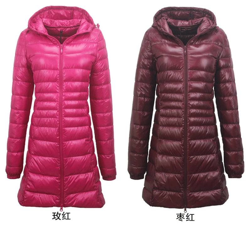 Пуховик новый бренд зимний пуховик для женщин длинный белый на утином пуху