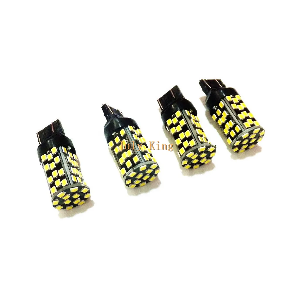 July King 2 пары 60 Светодиодный s 2835SMD 900LM 6000K Белый T20 Светодиодные Габаритные огни DRL