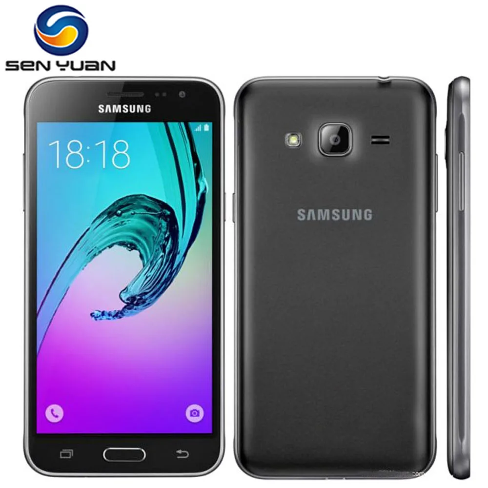 Оригинальный разблокированный Samsung Galaxy J3 2016 J320F четырехъядерный 5 0 &quot1 Гб RAM 8 ROM 8MP