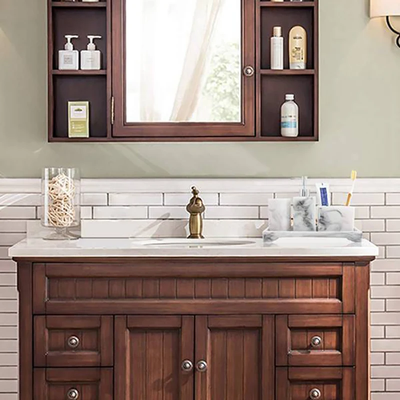 

Marble Imitated Bathroom Counter Top Accessory Set Dispenser for Liquid Lotion,Soap Dish,Toothbrush Holder,2 Tumblers