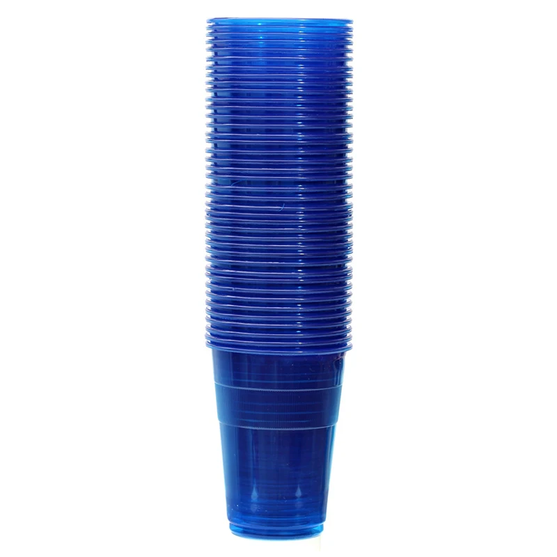 

Promotion - Party Wedding Supplies, 9oz/250ml Blue Famous Service Impact Plastic Cup, 40/Pack