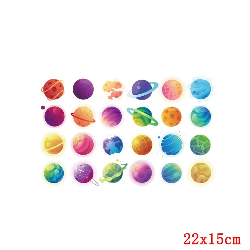 Астронавт НЛО термотрансферные железные напечатанные наклейки на ткань