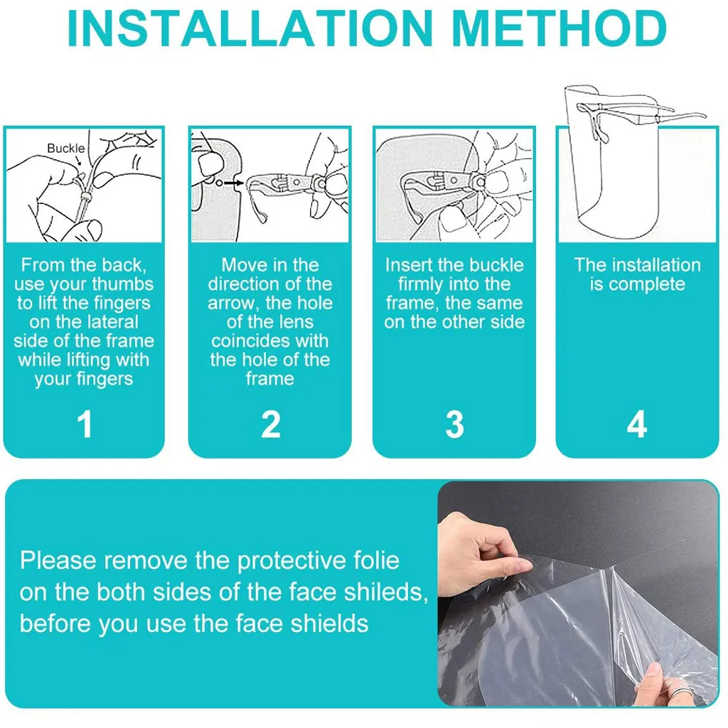 1 шт. защитная маска для лица защита от пыли Защитные очки защиты глаз|Экраны