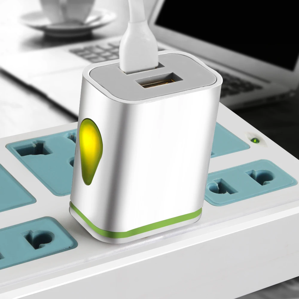 Зарядное устройство USB с двумя usb портами 5 В 2 А|Зарядные устройства для телефонов|