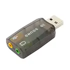 Внешний usb-звуковой интерфейс аудио адаптер 5,1 виртуальной 3D USB до 3,5 мм микрофон Динамик наушники Интерфейс для портативных ПК адаптер