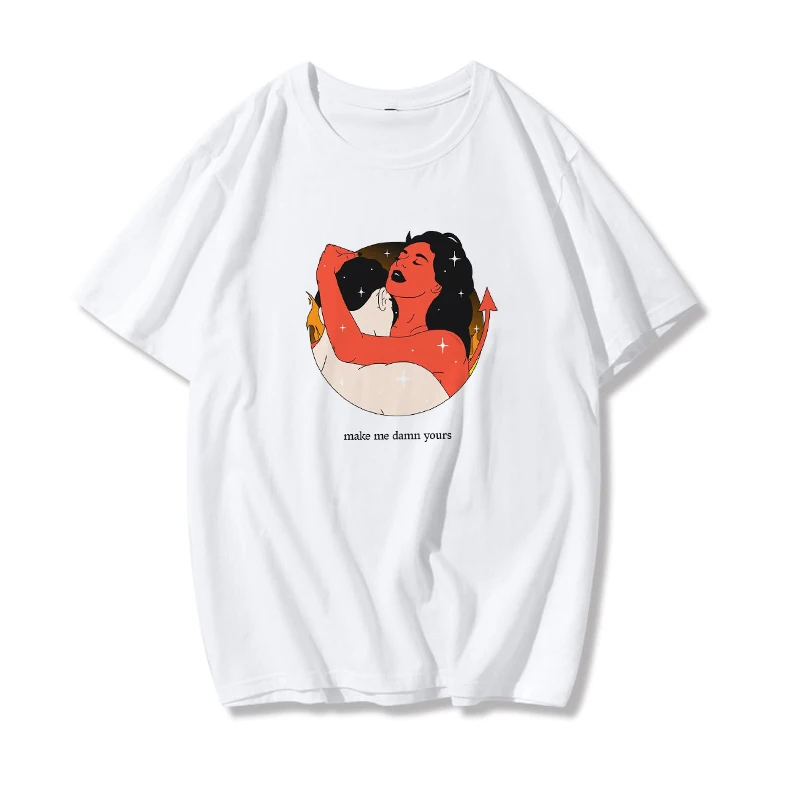 

Summer Ladies T-shirt Casual Regular Women Top Tshirt printed chic Harajuku retro top women's fashion T-shirt