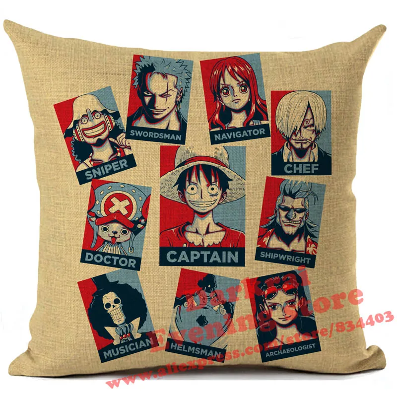 20 Аниме one piece Wanted Order Чехлы для подушек, Мультяшные украшения для дома, гостиной, дивана, поясные подушки, декоративная наволочка - Цвет: 20