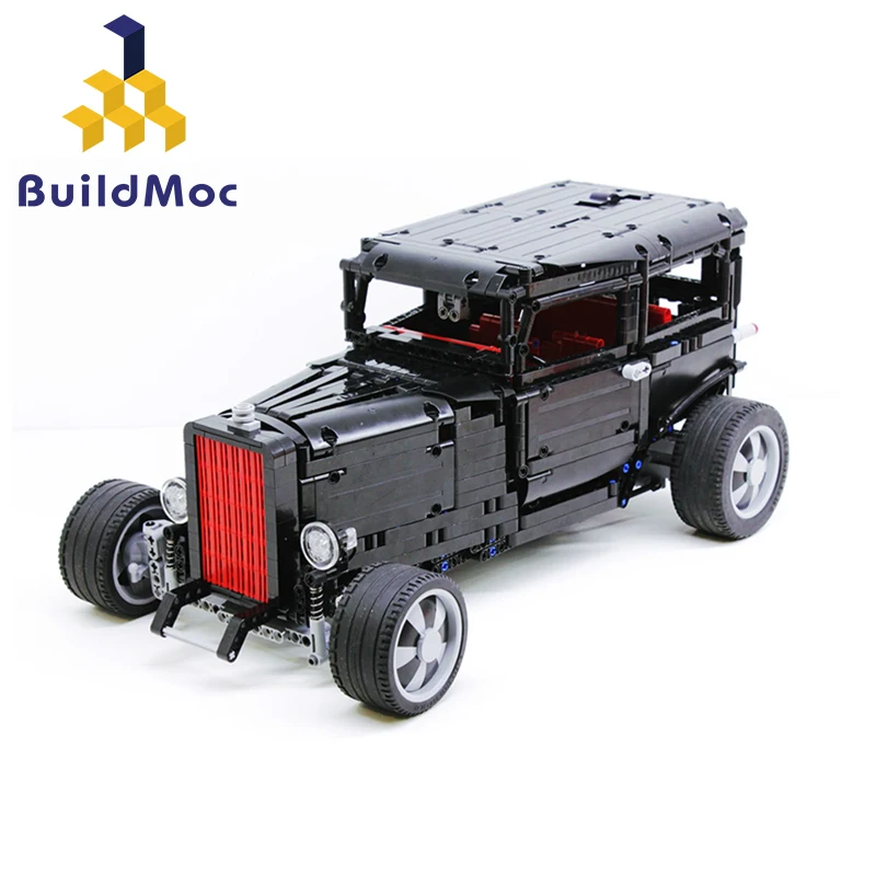 BuildMoc RC для 1932 популярная модель строительные блоки гоночные городские