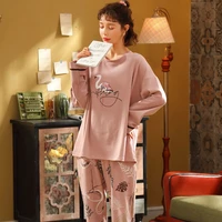 l xl xxl xxxl 4xl 5xl women pajamas sets cute animal girls sleepwear womens pijamas suit home clothes larger size pyjama femme
