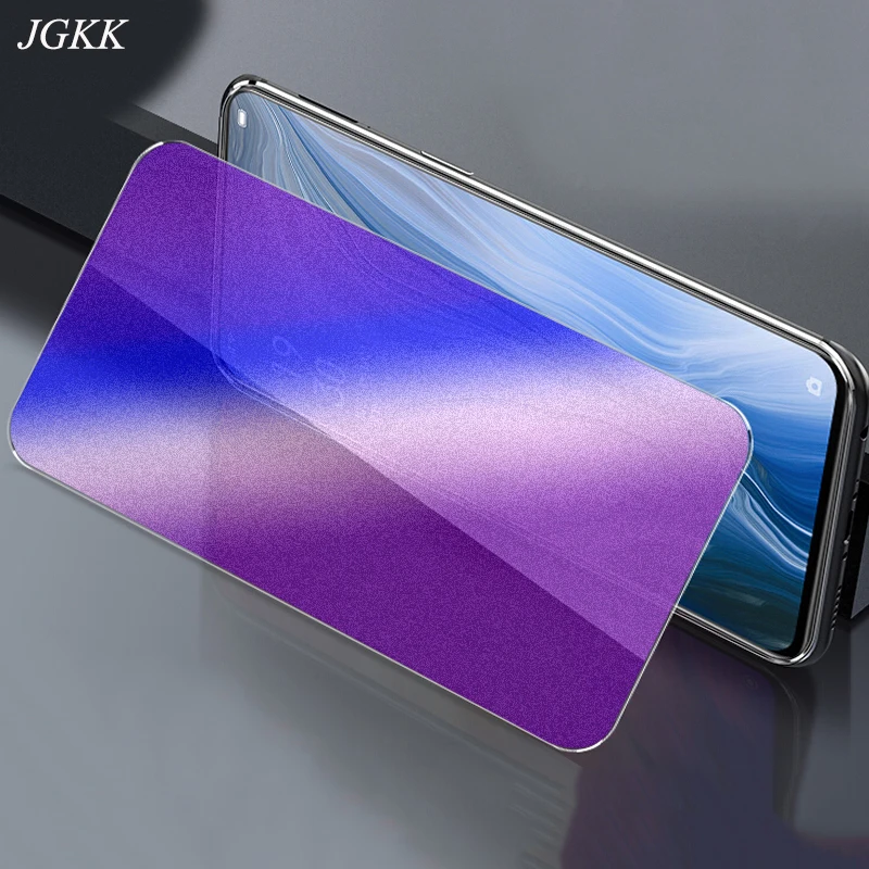 Матовый синий закаленное стекло для OPPO Reno Z 10X Zoom светильник Защита экрана 10XZoom