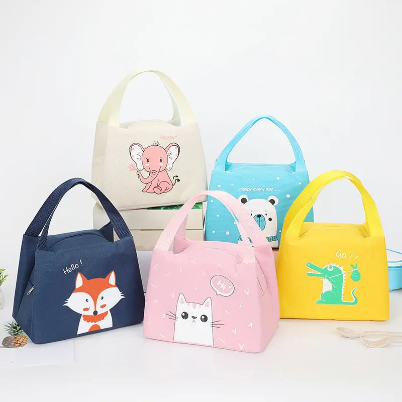 

Portable Insulated Thermal Food Picnic Lunch Bag Box Tote Cartoon Tote Food Fresh Cooler Bags Pouch For Women Girl Kids Children