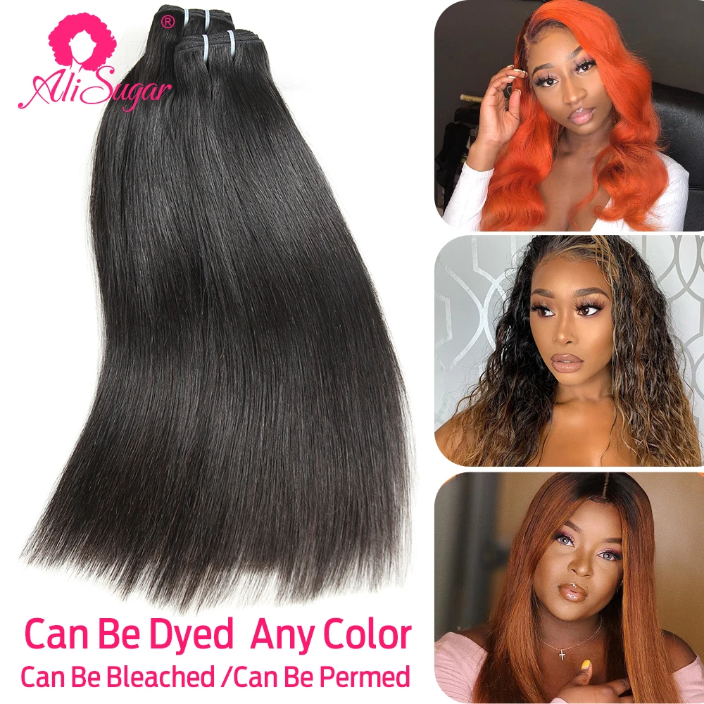 Ali Sugar натуральные волосы для плетения бразильские человеческие среднее