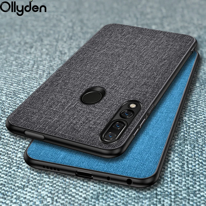 Cloth Skin Case For Huawei Honor 9X Premium Global Version Luxury Soft TPU Back Cover Phone Coque Capa |