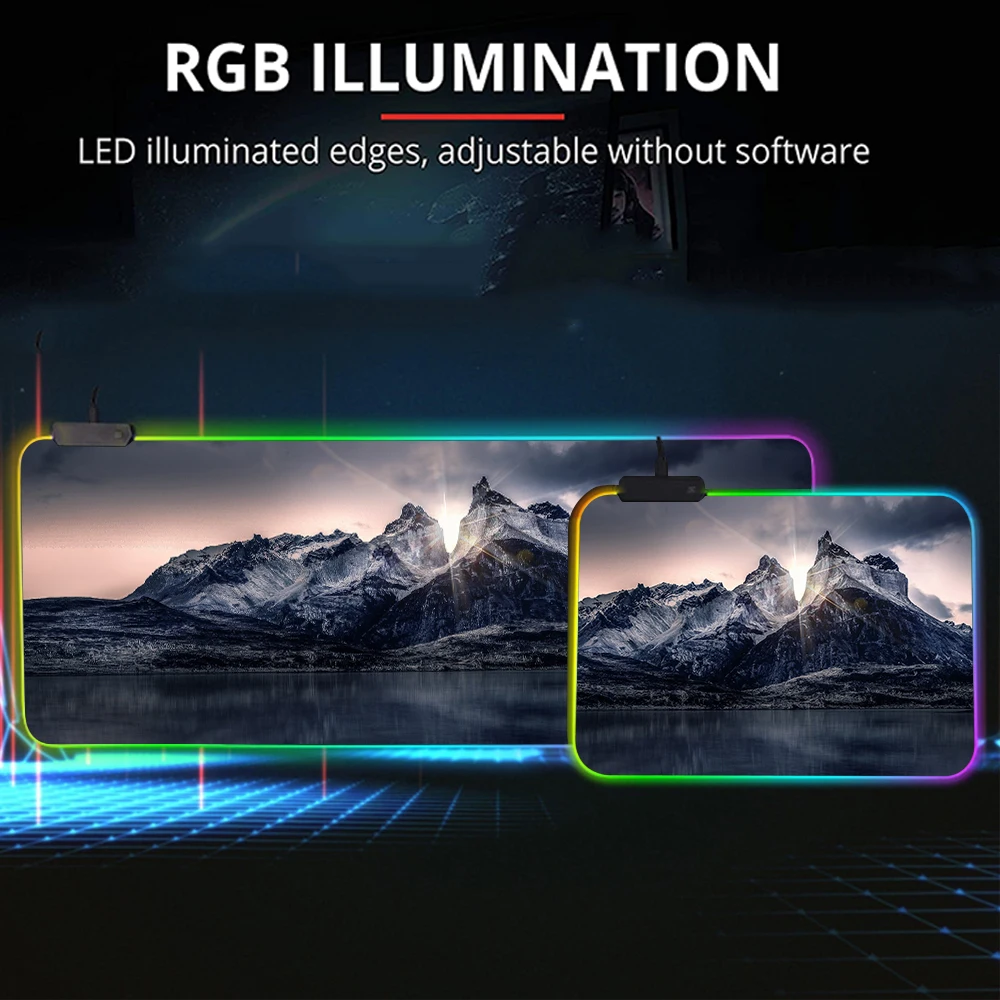 

Large RGB Mouse Pad xxl Gaming Mousepad LED Mause Pad Gamer Copy Mouse Carpet Big Mause Pad PC Desk Pad Mat with Backlit