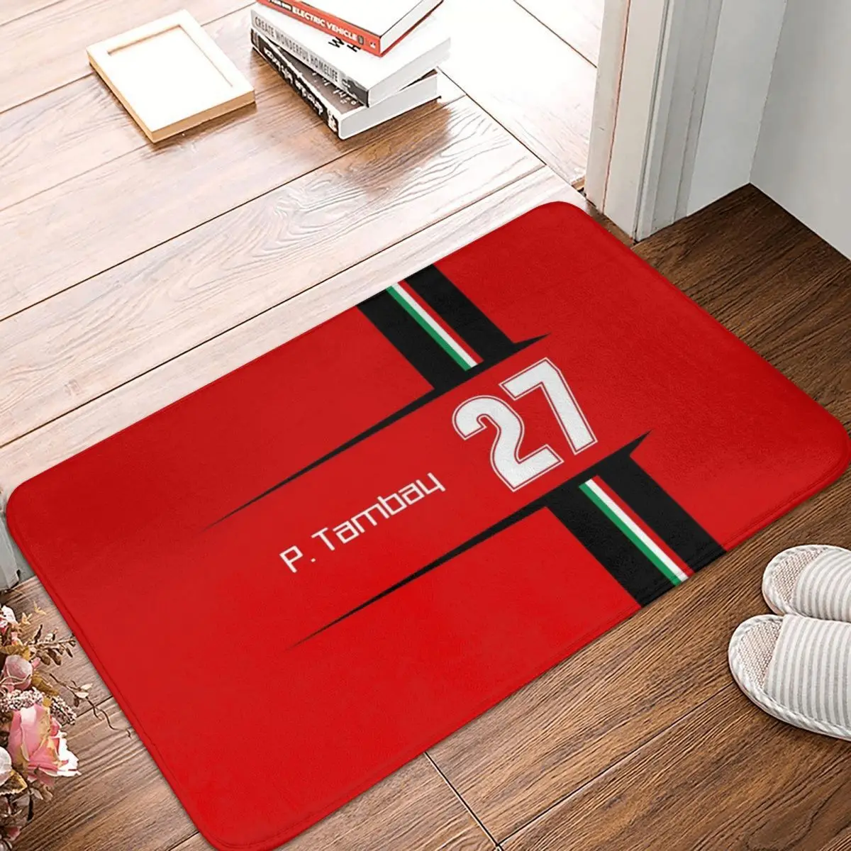 

Patrick Tambay Doormat Carpet Mat Rug Polyester PVC Anti-slip Floor Decor Bath Bathroom Kitchen Balcony 40x60