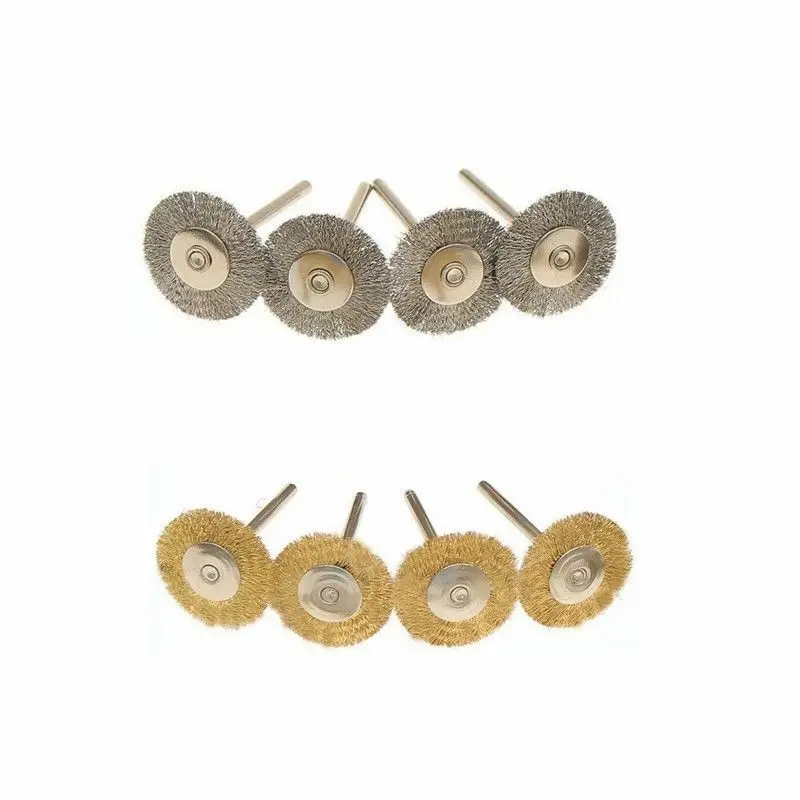 

24pcs Brass Brush Wire Wheel Brushes Die Grinder Rotary Electric Tool for Engraver
