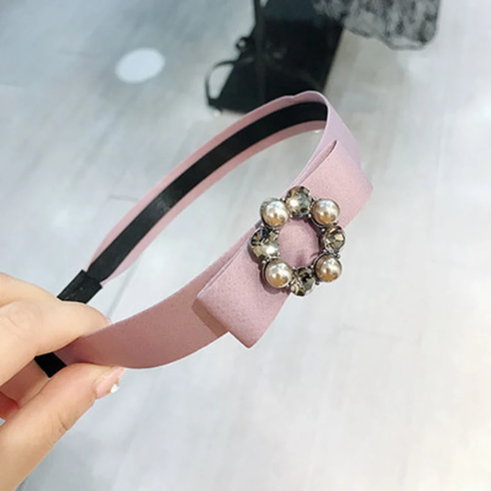 

1 Pcs Fashion Ribbon Circle Crystal Headband Retro Diamond Hair Band Hair Accessories For Women Girls