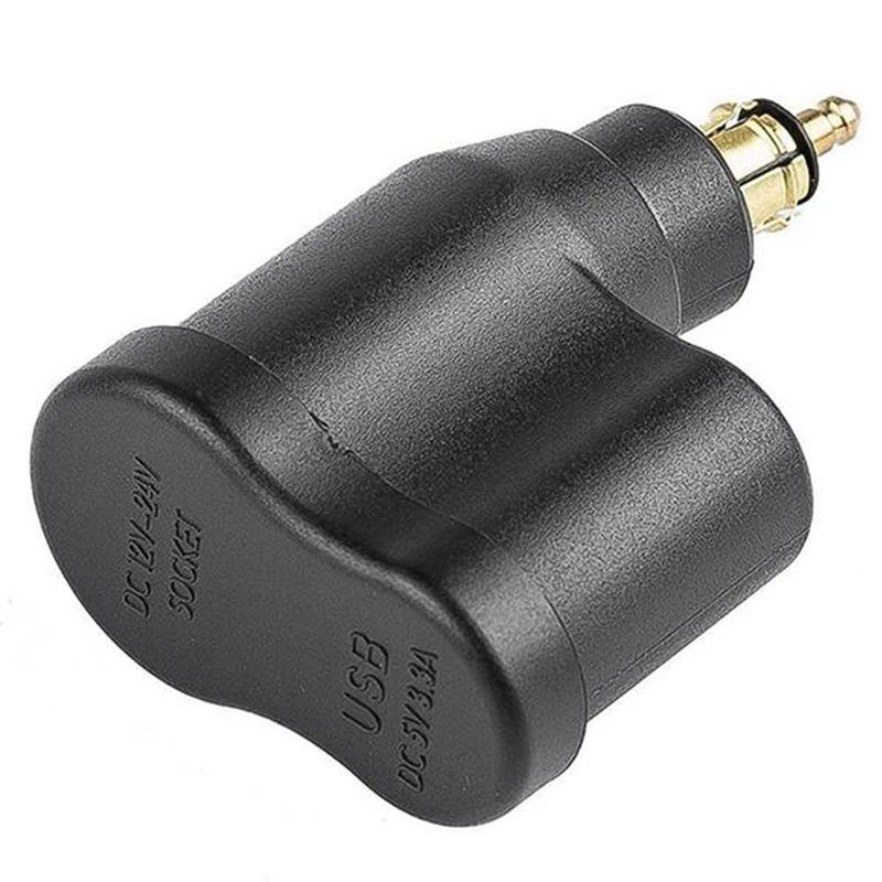 Штепсельная Вилка Hella DIN 3 А адаптер питания для мотоцикла с двумя USB-разъемами
