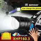ИК Сенсор XHP160 светодиодный налобный фонарь 18650 головной фонарь мощный Перезаряжаемые фара XHP90 светодиодный фары рыбалка Фонари