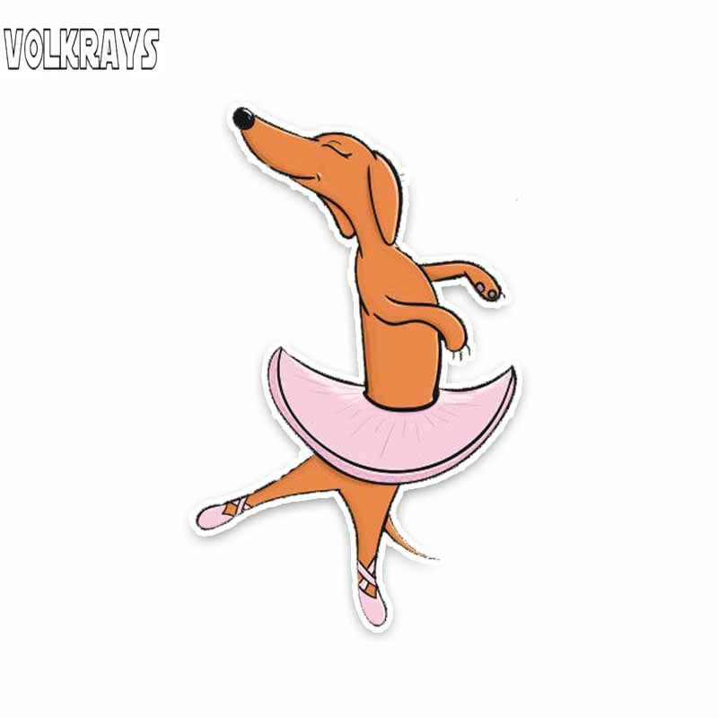 Volkrays индивидуальная Автомобильная наклейка такса фото собака Светоотражающая