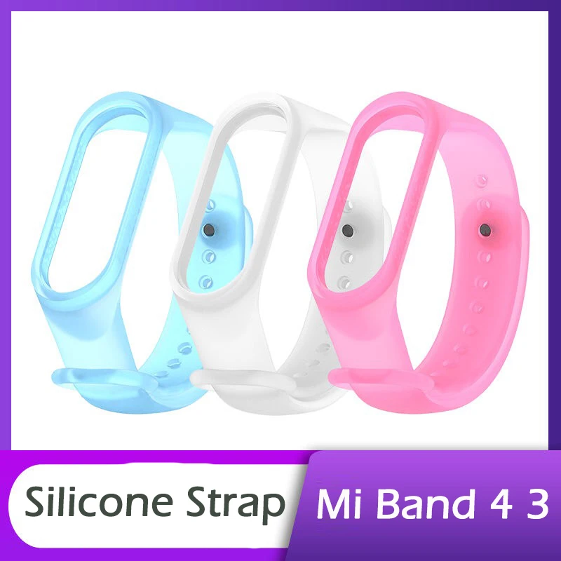 Браслет для Xiaomi Mi Band 4 3 спортивный ремешок силиконовый часов аксессуары браслет