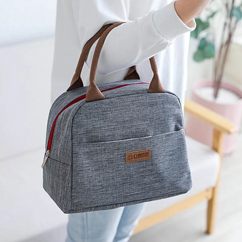 

Large Lunch Box Bag for Kids Men Women Thermal Insulated Portable Canvas Cooler Tote Beach Snacks Food Picnic Lunch Carry Bags