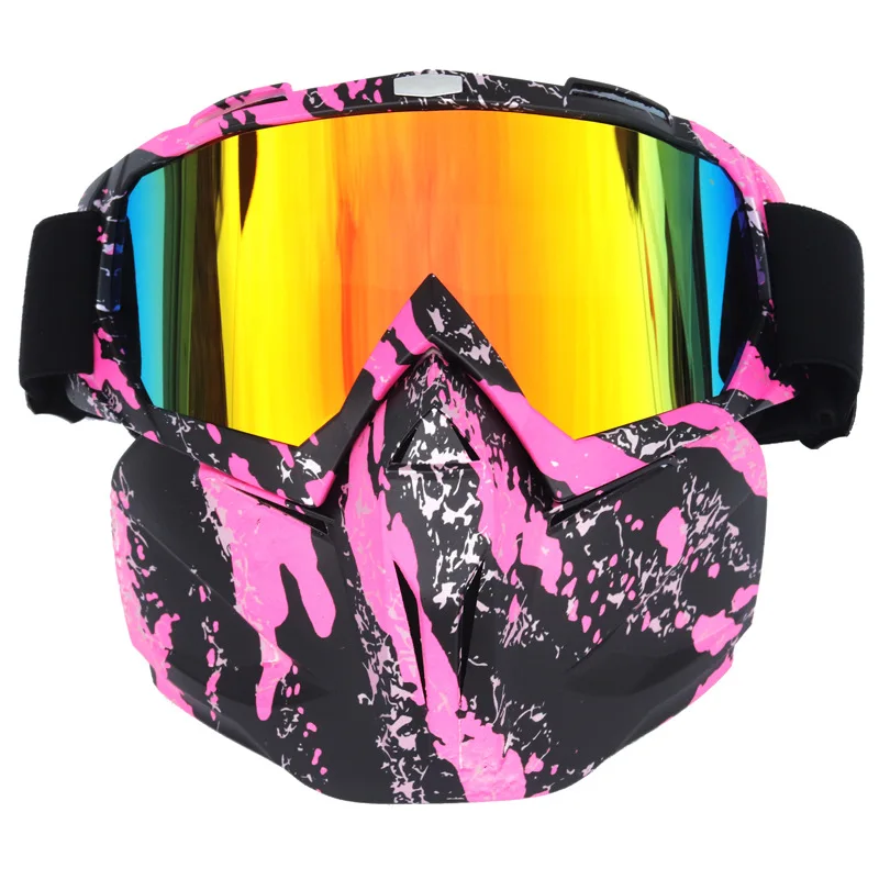 

Professional Riding Ski Snowboard Snowmobile eyewear Mask Snow Winter Skiing Ski Anti-UV Waterproof Glasses Motocross Sunglasses