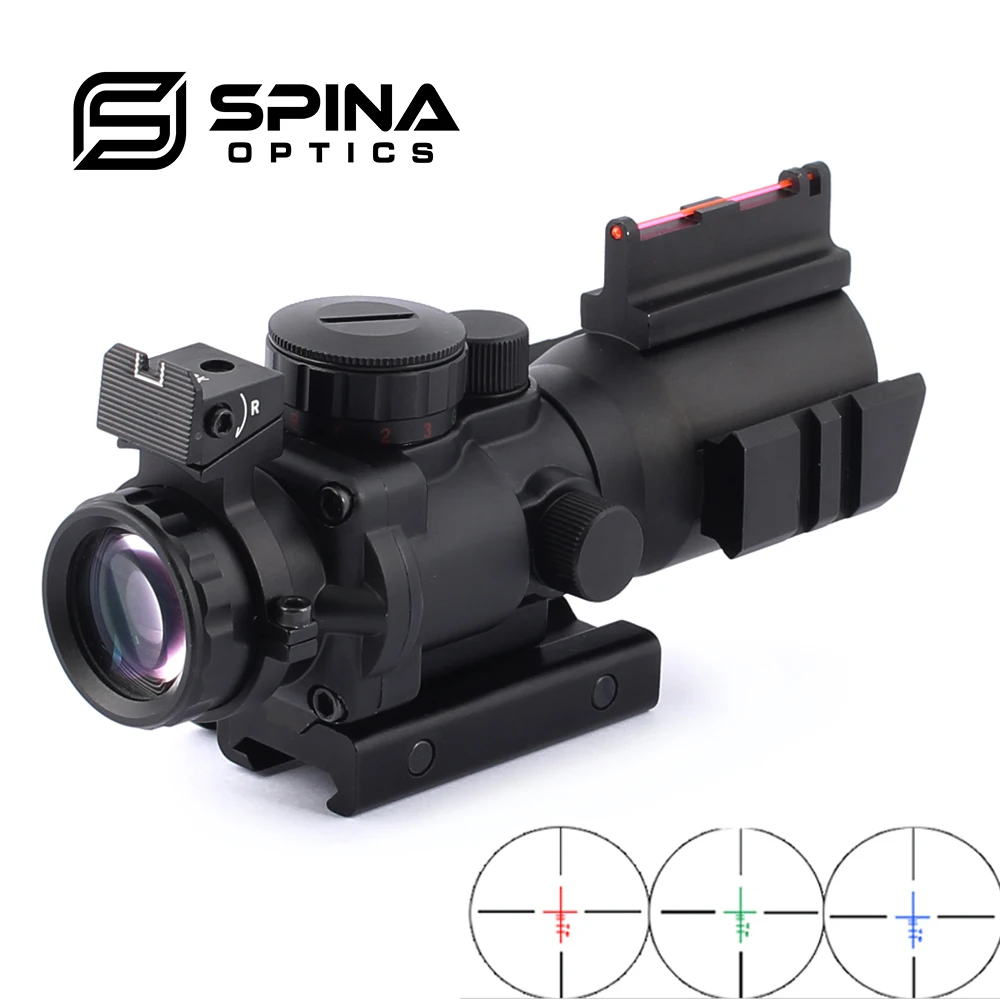 Тактический прицел SPINA OPTICS оптический с ласточкиным хвостом 20 мм 4x32 Acog|Оптические