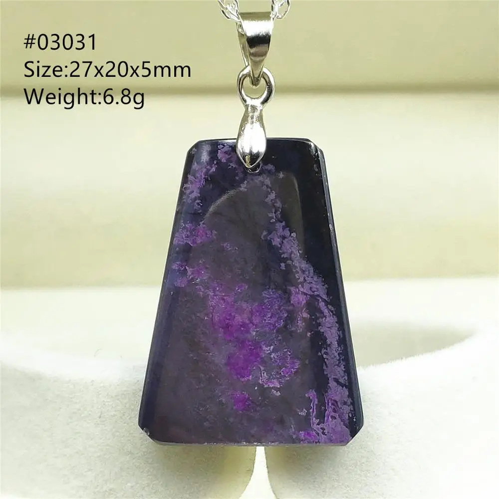 Подлинная натуральная фиолетовый сугилит женская подвеска из Южной Африки капли