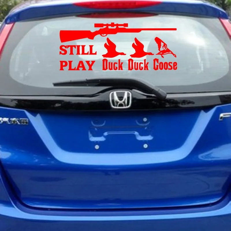 Охота Утка GooseDecal клубный стикер Полые стикеры Hunter окна автомобиля виниловые