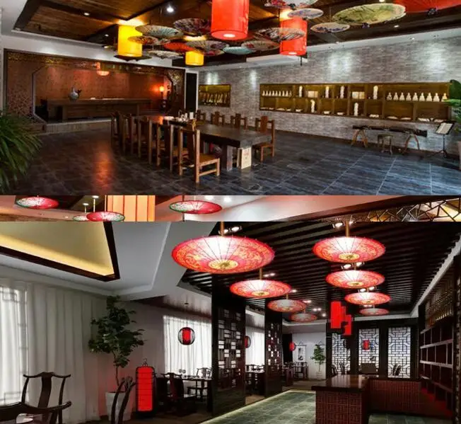 Женский Зонт от дождя китайский фэн шуй декоративный бамбуковый с японским пони