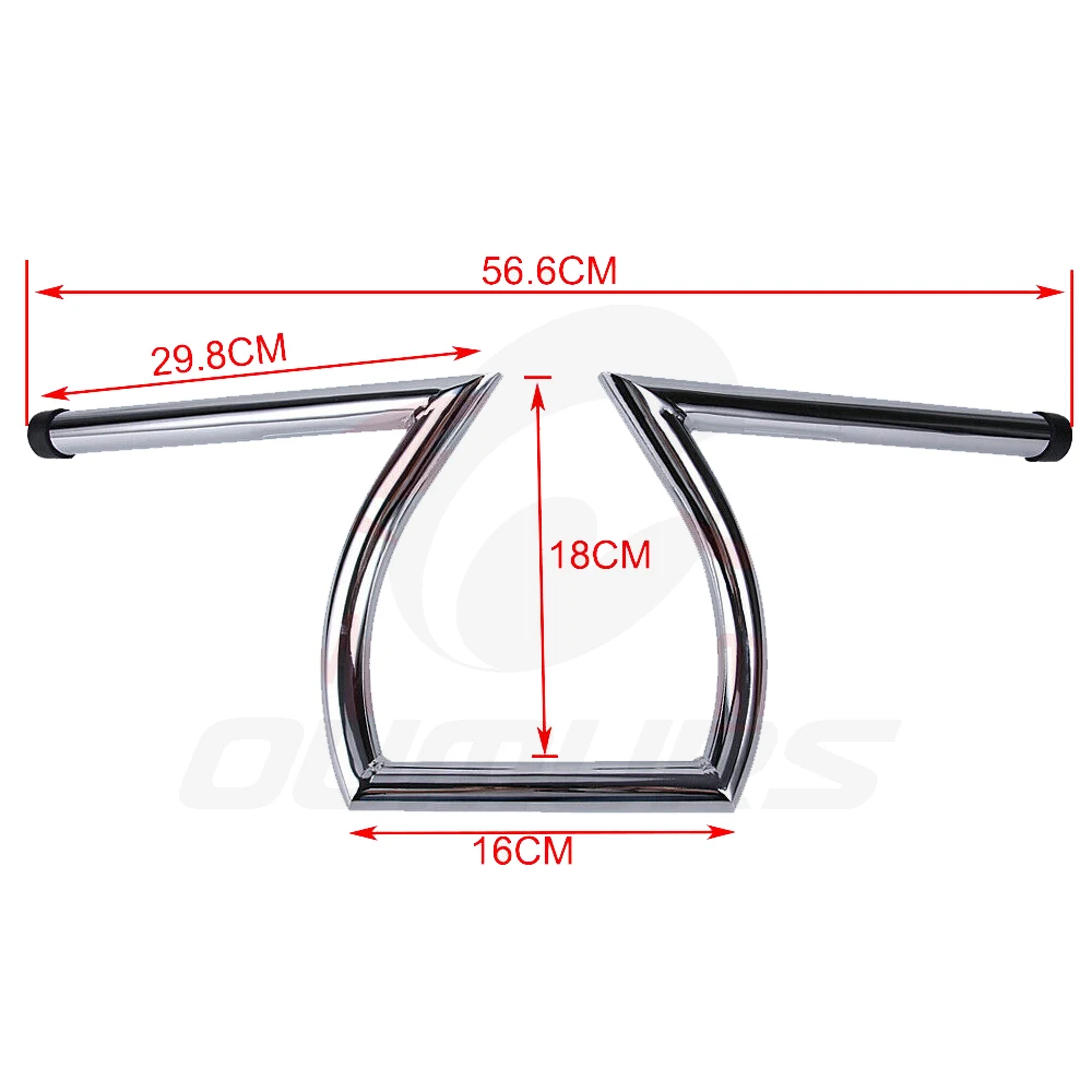 OUMURS Универсальный руль мотоцикла Drag Z Bars 1 &quotдюйм 25 мм для Harley Sportster Dyna Bobber Honda Yamaha