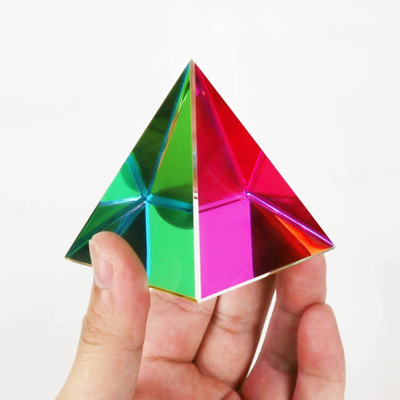 Пирамида с оптической призмой 40 мм 60 красивые украшения 50 Рождественский подарок