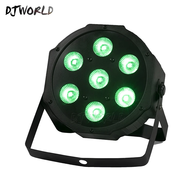 LED Par 7x12 Вт RGBW 4в1 сценический движущийся кабель DMX 512 Светодиодная лампа для клубов