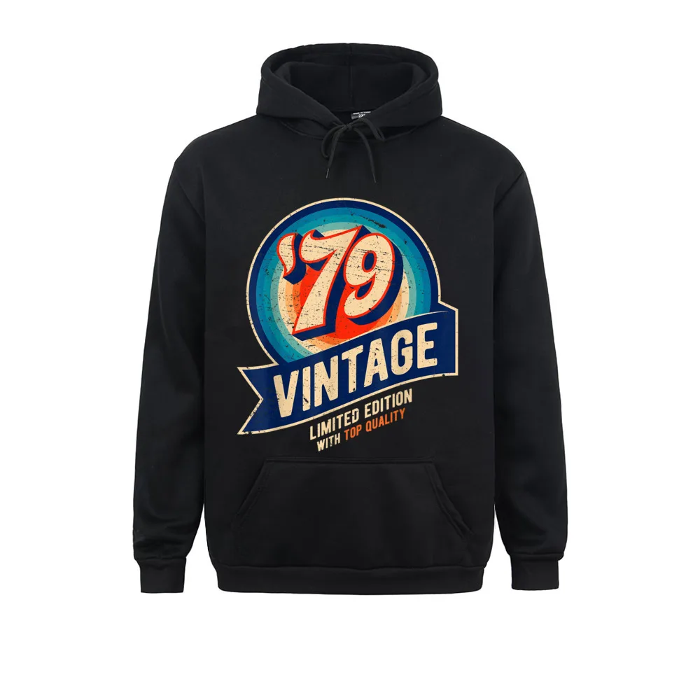 

Long Sleeve Men Hoodies Male Sweatshirts 1979 Vintage 41st Birthday Retro Graphic Camisa Clothes Special