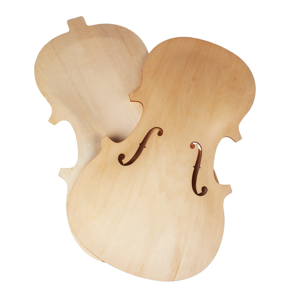Dianteiro do Painel para Fazer Kit de Violino Inacabado Conjunto Traseiro Violino – 4 x