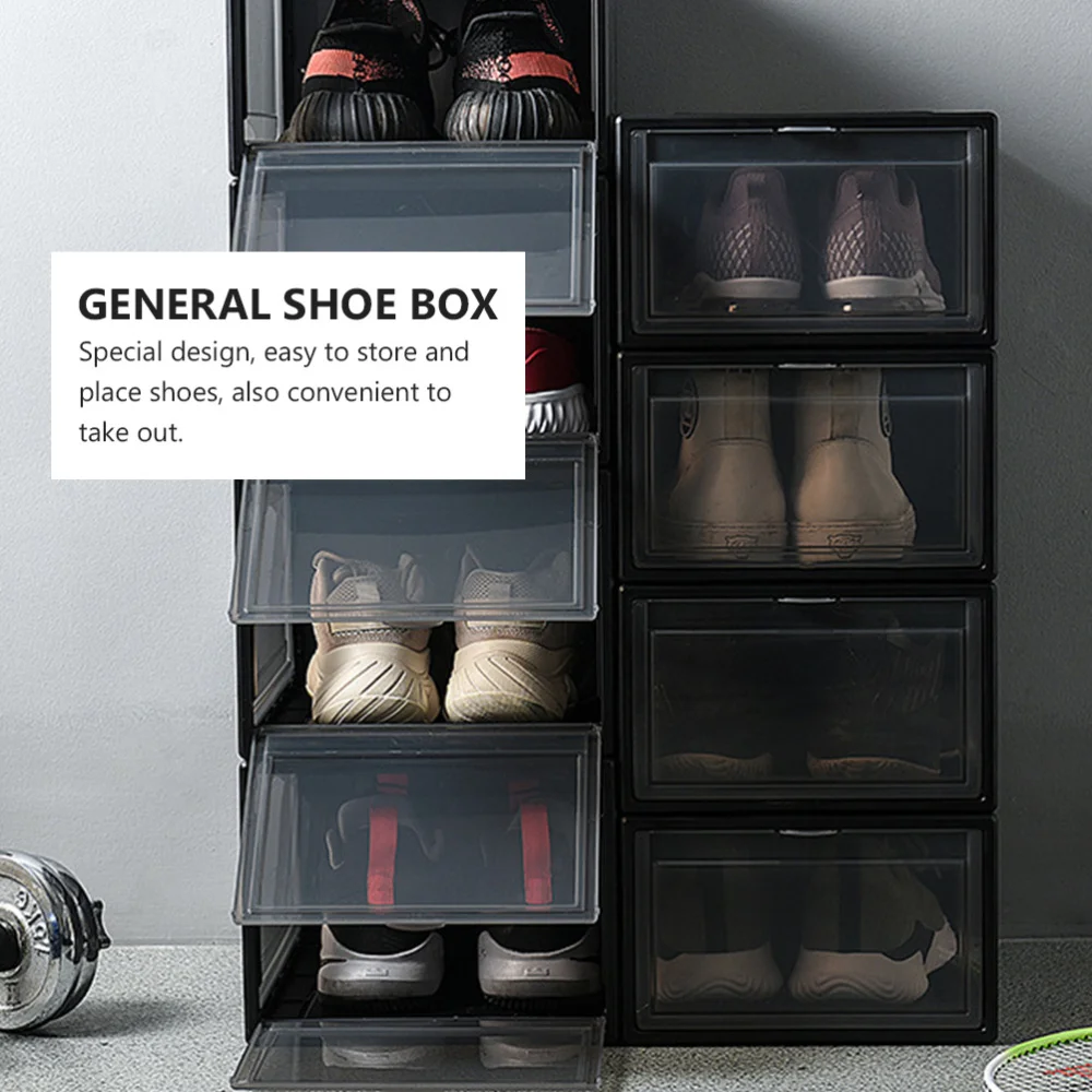 

1Pc Practical Storage Box Stackable Shoes Storage Case Shoes Organizer