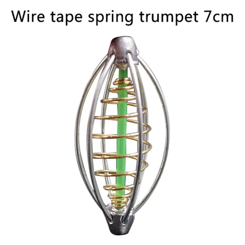 1 шт. Проволока из нержавеющей стали рыболовная приманка коническая клетка для